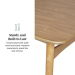Mid-Century Modern 59" Wood Tapered Legs Dining Table Dining / Kitchen Walker Edison  Thumbnail