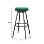 Twyla 2-Piece Glam Swivel-Seat Barstool Set Living Room Walker Edison  Thumbnail