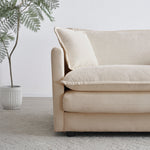 Walker Edison | Chenille Modern 3-Seater Cloud Couch Thumbnail