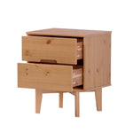 Sloane Mid Century Modern Solid Wood Nightstand Bedroom Walker Edison  Thumbnail