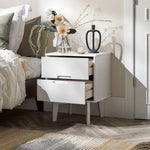 Sloane Mid Century Modern Solid Wood Nightstand Bedroom Walker Edison  Thumbnail