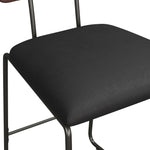 Modern 2-Piece Faux Leather Metal and Wood Counter Stool Set Dining / Kitchen Walker Edison  Thumbnail