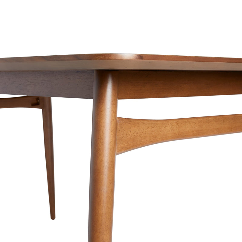 Mid-Century Modern 59" Wood Tapered Legs Dining Table Dining / Kitchen Walker Edison 