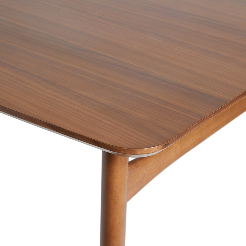 Mid-Century Modern 59" Wood Tapered Legs Dining Table Dining / Kitchen Walker Edison 