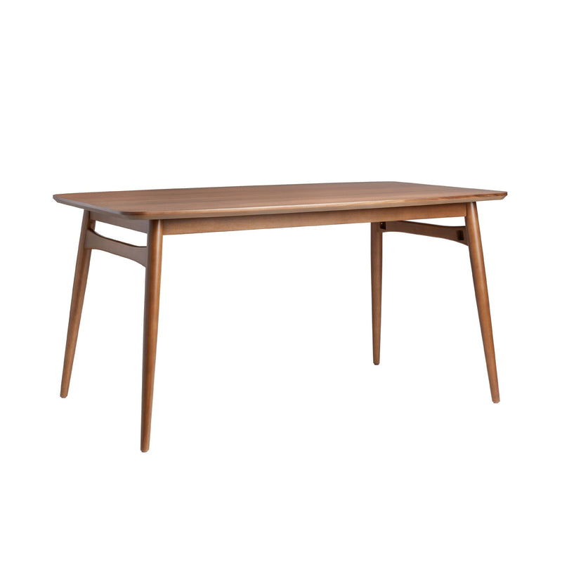 Mid-Century Modern 59" Wood Tapered Legs Dining Table Dining / Kitchen Walker Edison 