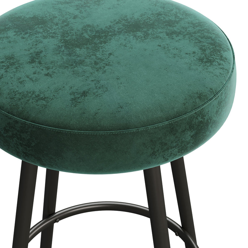 Twyla 2-Piece Glam Swivel-Seat Barstool Set Living Room Walker Edison 