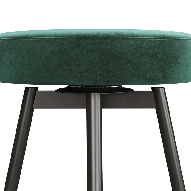 Twyla 2-Piece Glam Swivel-Seat Barstool Set Living Room Walker Edison 