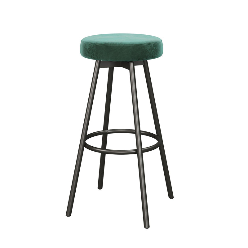 Twyla 2-Piece Glam Swivel-Seat Barstool Set Living Room Walker Edison 