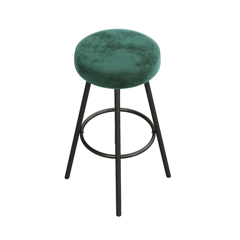 Twyla 2-Piece Glam Swivel-Seat Barstool Set Living Room Walker Edison 