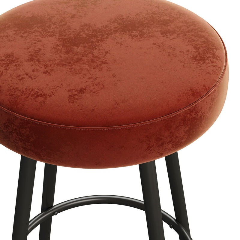 Twyla 2-Piece Glam Swivel-Seat Barstool Set Living Room Walker Edison 