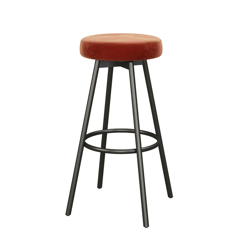 Twyla 2-Piece Glam Swivel-Seat Barstool Set Living Room Walker Edison 