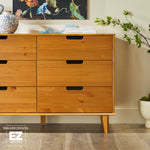 Sloane 6 Drawer Solid Wood Dresser with Cut-Out Handles Thumbnail