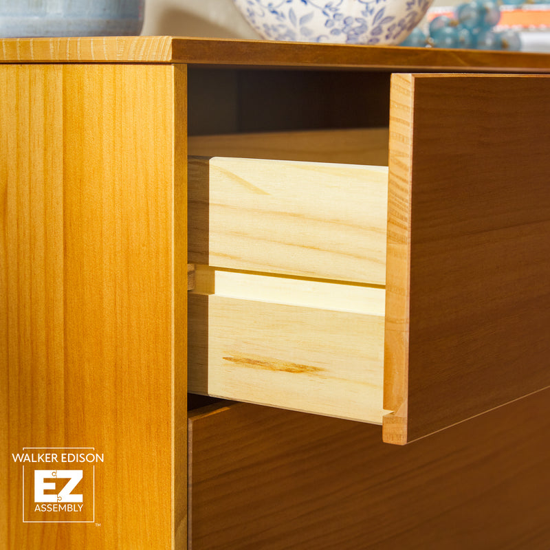 Sloane 6 Drawer Solid Wood Dresser with Cut-Out Handles