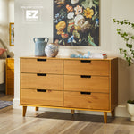 Sloane 6 Drawer Solid Wood Dresser with Cut-Out Handles Thumbnail