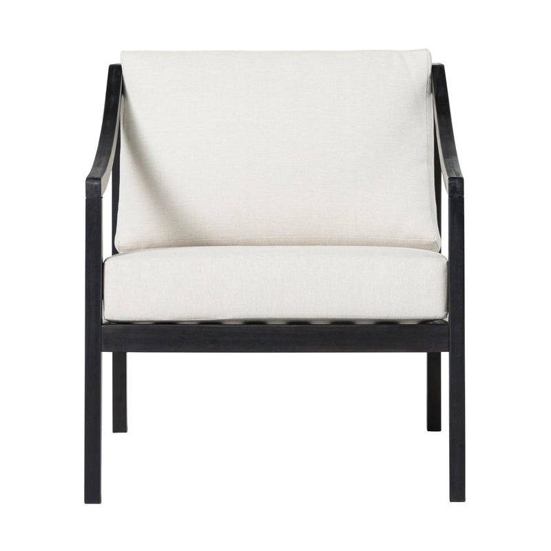 Modern Solid Wood Outdoor Curved Arm Club Chair Living Room Walker Edison 