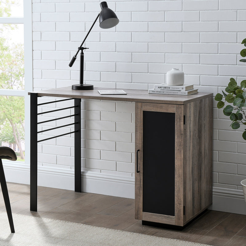 Jared 42" Storage Desk with Chalkboard Door Desks Walker Edison 