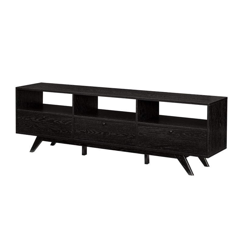 Mid-Century Modern 3-Door TV Stand Walker Edison 