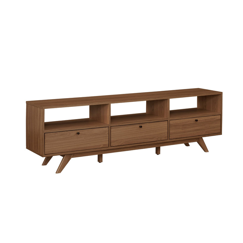 Mid-Century Modern 3-Door TV Stand Walker Edison 