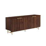 Scandinavian Console | Scandinavian Accent Cabinet | Scandinavian Sideboard | Scandinavian TV Stand | Sideboard | Buffet | Reeded Scandinavian Sideboard Accent Cabinet | Walker Edison Thumbnail